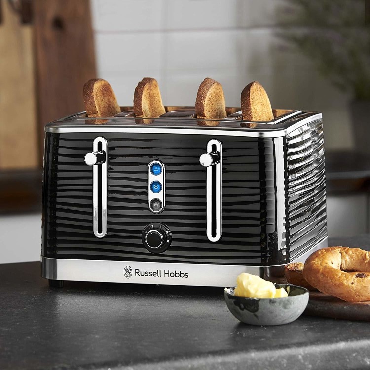 Russell Hobbs 24381 Inspire 4 Slice Toaster - Black