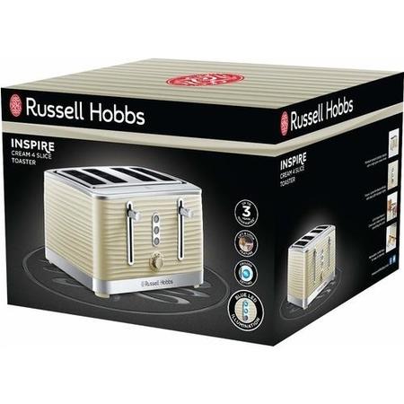 Russell Hobbs 24384 Inspire 4 Slice Toaster - Cream