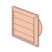 Elica 5D17R-BR/CO Wall Outlet with Gravity Flap Cotswold