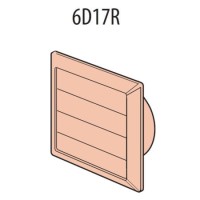 Elica 6D17R-BR/CO Outlet with Gravity Flap Brown or Cotswold