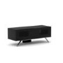 GRADE A3 - Heavy cosmetic damage - Elmob Arcadia Closed Black TV Cabinet - Up to 50 Inch