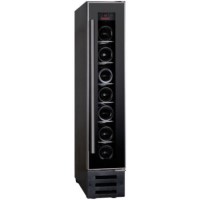 GRADE A3 - Moderate Cosmetic Damage - Baumatic BWC155SS 15cm Wide Wine Cooler - Black With Stainless Steel Frame