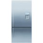 GRADE A2 - Minor Cosmetic Damage - Fisher & Paykel E522BRXFDU2 23469 79cm Wide Flat Door Right Hand Hinge Freestanding Fridge Freezer With Slim-depth Water Dispenser In EZKleen Stainless Steel