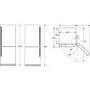 GRADE A2 - Light cosmetic damage - Neff K5886X4GB Frost Free Freestanding Fridge Freezer in stainless steel doors