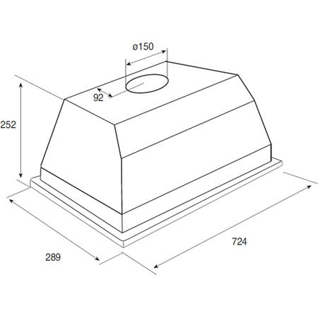 GRADE A3 - Moderate Cosmetic Damage - AEG DL7275-M9 73cm Canopy Hood in Grey
