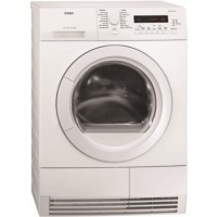 GRADE A2 - Light cosmetic damage - AEG T76485AH SensiDry 7 Series Freestanding Condenser Tumble Dryer - White