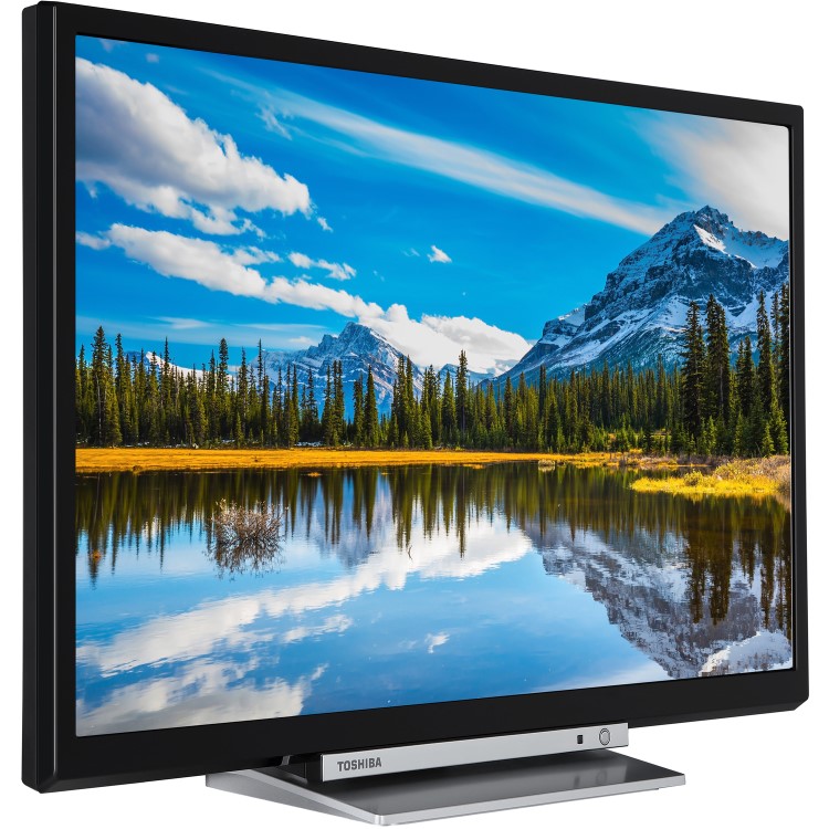 Refurbished Toshiba 24" 720p HD Ready Smart TV with Freeview Play and Built In DVD Player