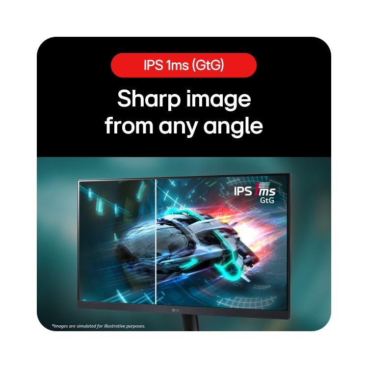 LG UltraGear 24GS60F 24" IPS Full HD 180Hz Gaming Monitors