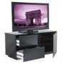 Paris Gloss Black TV Cabinet 110x50x45mm 2 drawers Side Cupboards with hidden Shelves Up to 42 Inch 