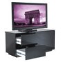 Paris Gloss Black TV Cabinet 110x50x45mm 2 drawers Side Cupboards with hidden Shelves Up to 42 Inch 