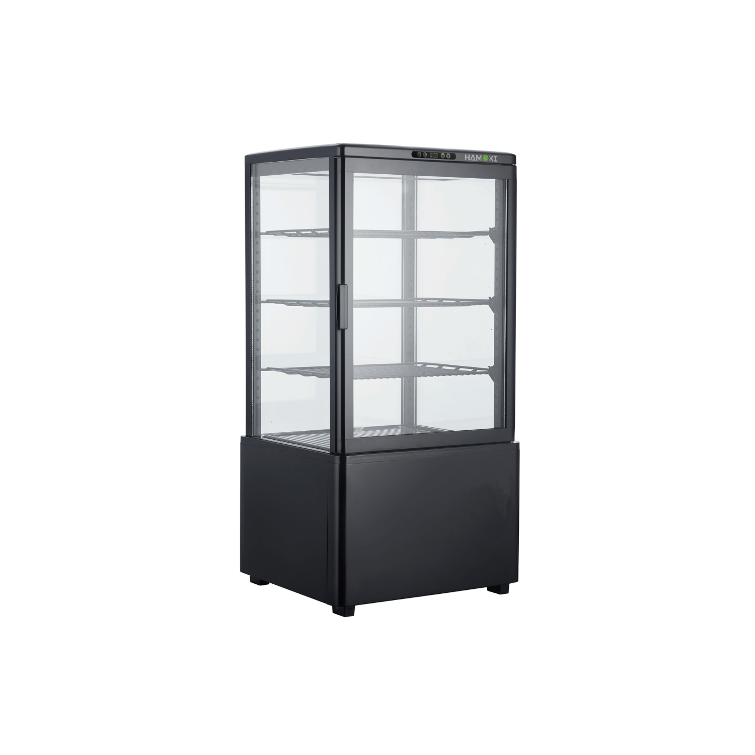 Hamoki iMB-68L Countertop Display Fridge 68 Ltr 4 Sided Glass Black