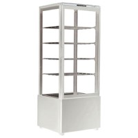 Hamoki iMW-98L - Countertop 4 Sided Chilled Glass Display Fridge 98ltr - White
