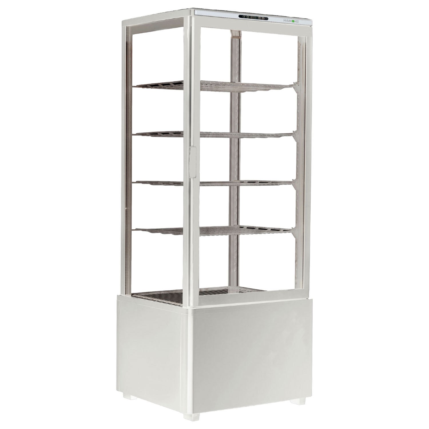 Hamoki iMW-98L Countertop Display Fridge 98 Ltr 4 Sided Glass White
