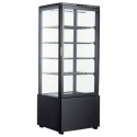 251004 Hamoki iMB-98L - Countertop 4 Sided Chilled Glass Display Fridge 98ltr - Black