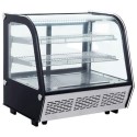 251007 Hamoki iMT-120L Premium Countertop Food and Drink Display Chiller 120ltr Curved Glass Front