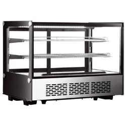 Hamoki iMT-160F Glass Display Refrigerated Countertop Food and Drink Chiller 160ltr Square Front
