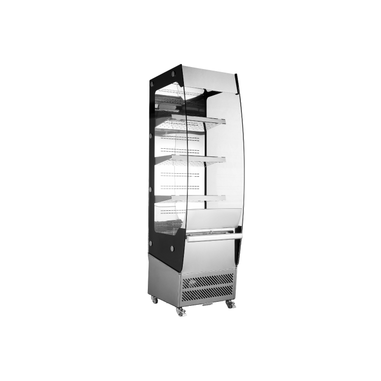 Hamoki Slimline Commercial Chilled Food - Display Fridge - 220ltr Slimline Open Fronted Multideck HA-220L