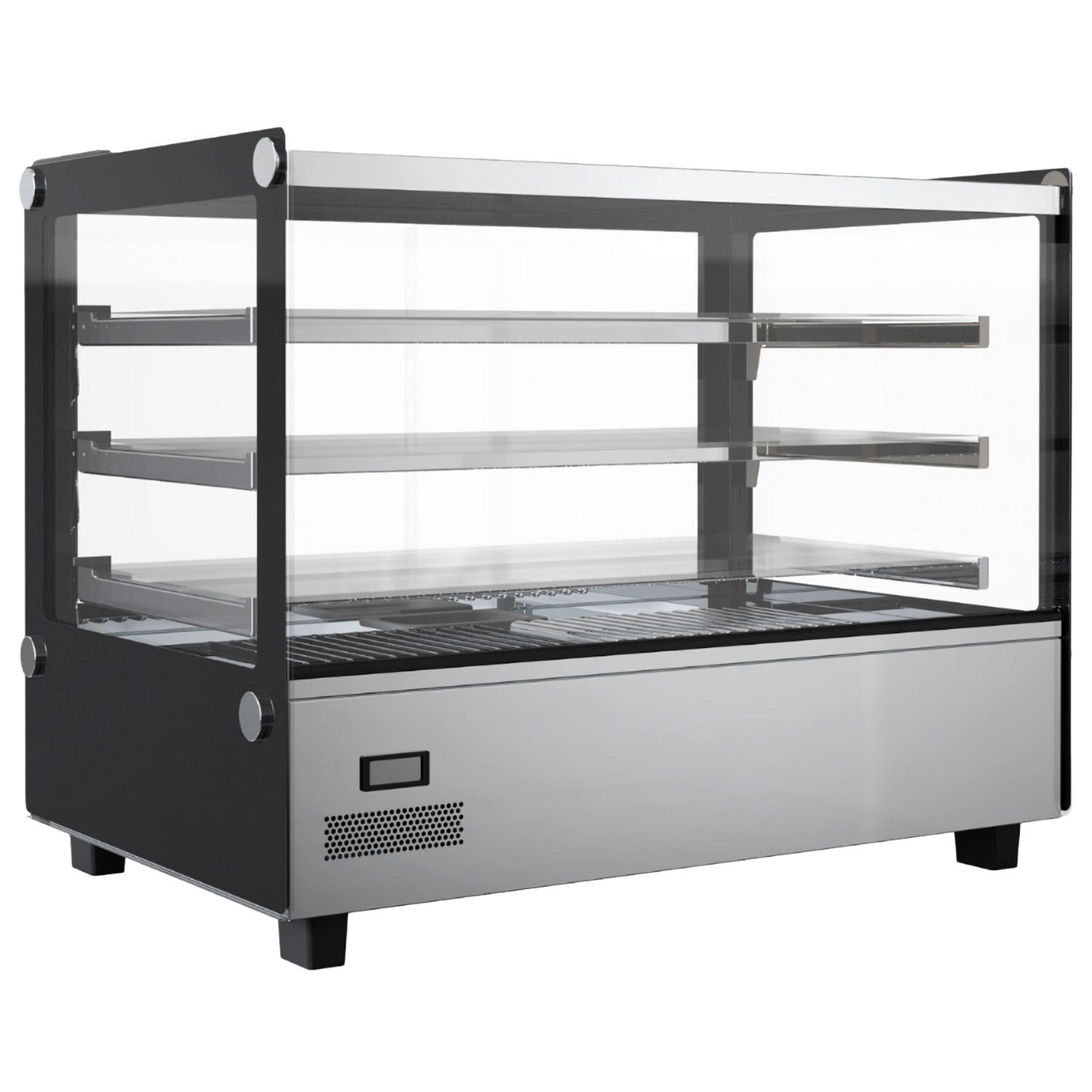 H iMT 160F Heated Countertop Display 160 Ltr Square Glass