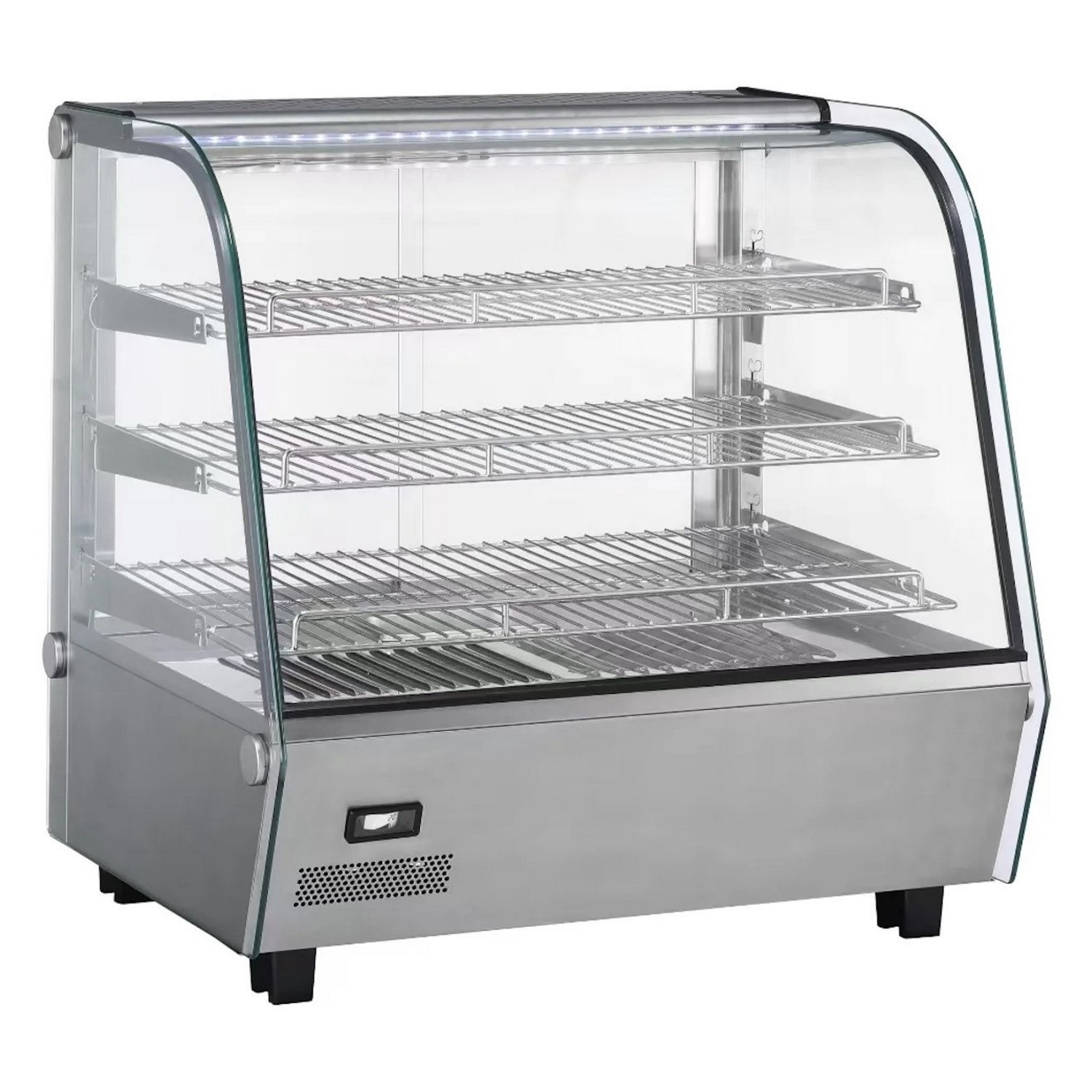 Hamoki Commercial Heated Countertop Display 120 Ltr 3 Shelves 13A Plug-In 251022