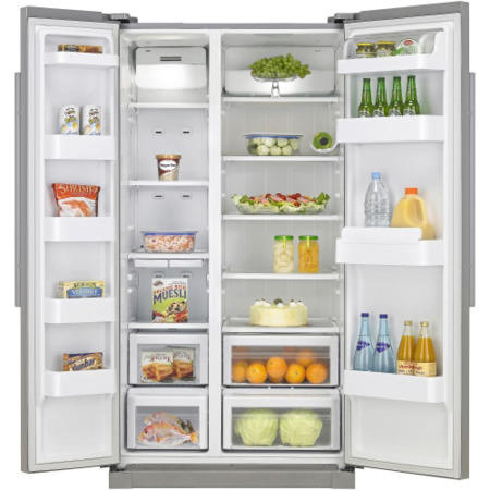 GRADE A2 - Light cosmetic damage - Samsung RSA1SHPN A-series Platinum Inox Side By Side Fridge Freezer