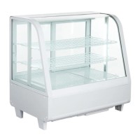 Hamoki iMT-100L Countertop Display Fridge - White - Chiller 100ltr - Curved Front - 3 Display Levels - Digital Controller