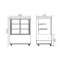 Hamoki Heated Display Cabinet - 330 Ltr, 3 Shelves, 900mm Wide