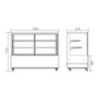 Hamoki Heated Display Cabinet - 580 Ltr, 3 Shelves, 1500mm Wide
