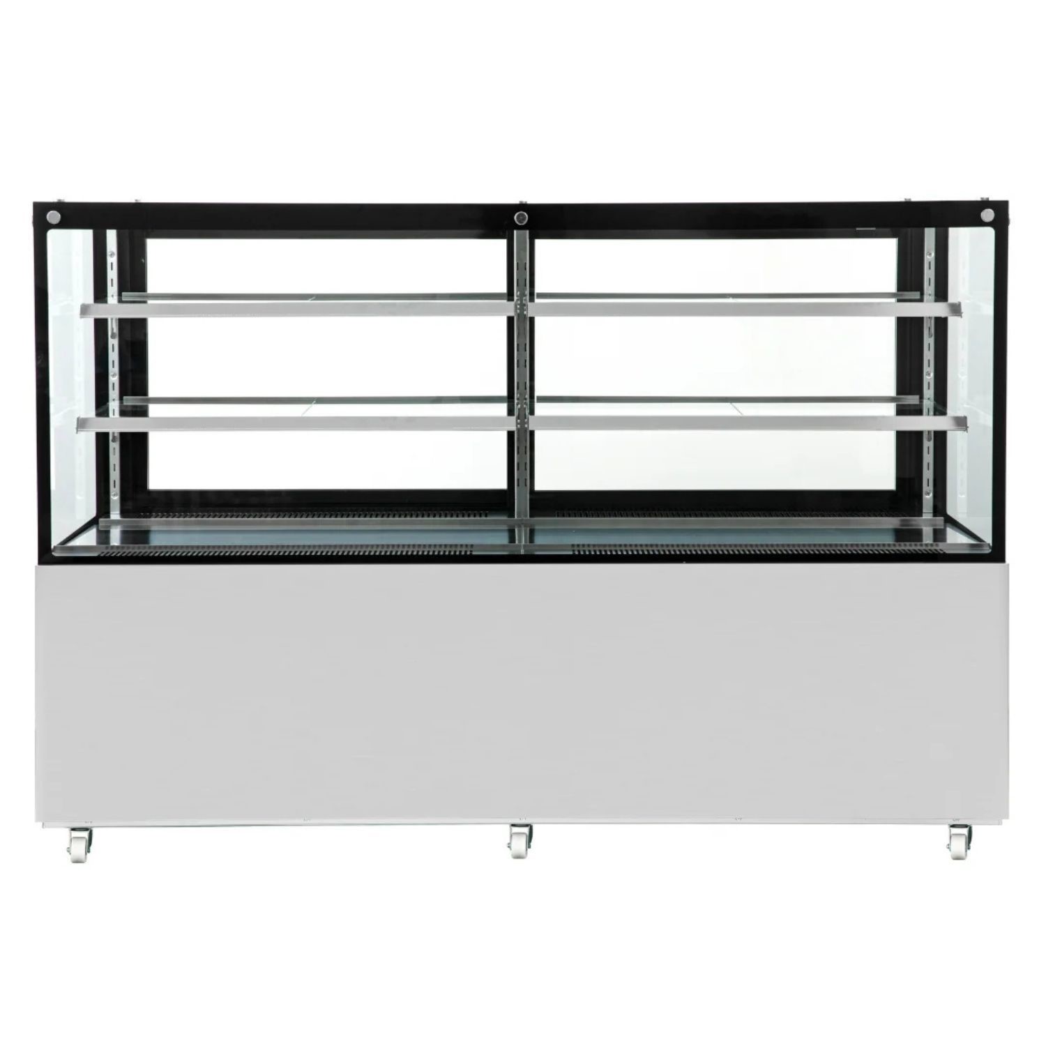Heated Food Display Showcase 700 Ltr 3 Shelves Visible Glass Plug