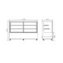Hamoki Heated Display Cabinet - 700 Ltr, 3 Shelves, 1800 Wide