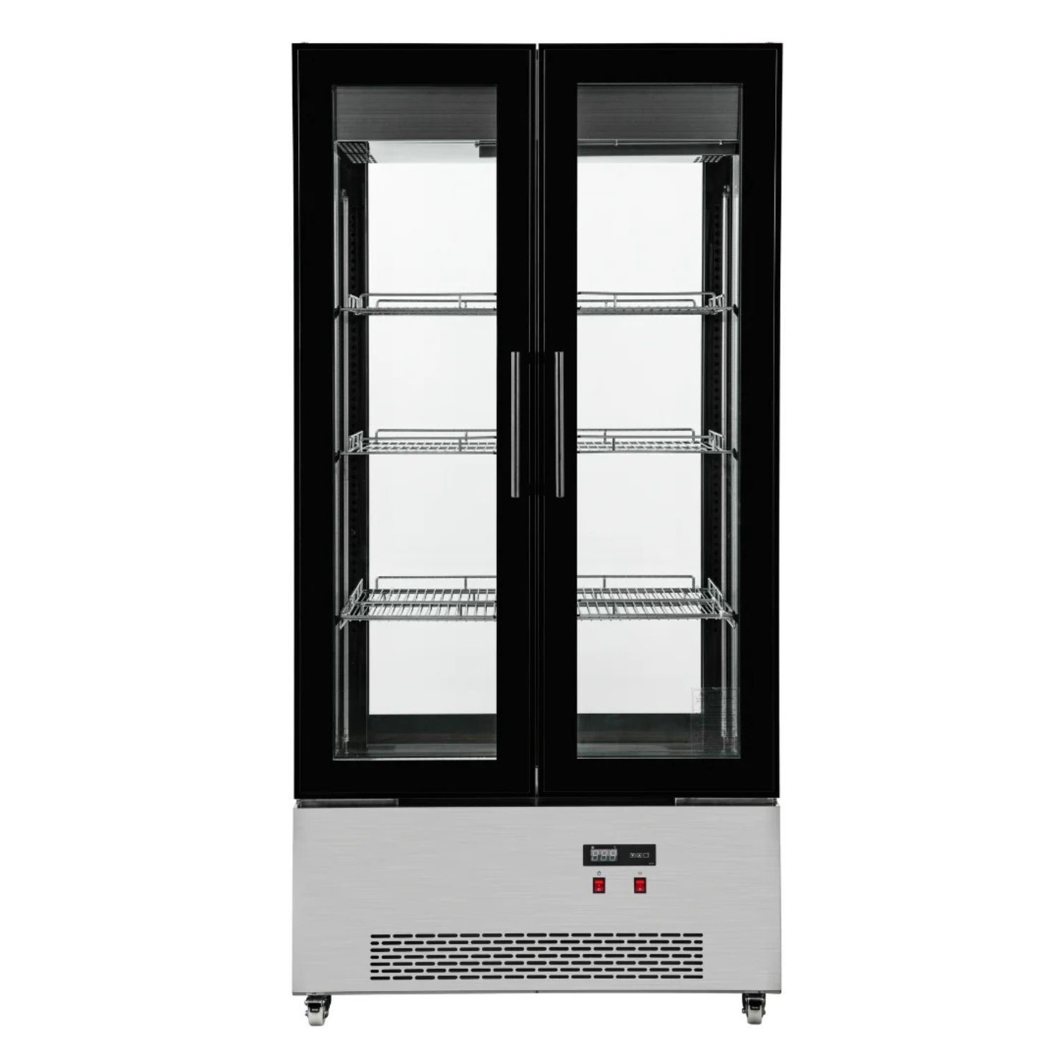 Upright Commercial Display Fridge 655 Ltr 985mm Wide & Stainless Steel