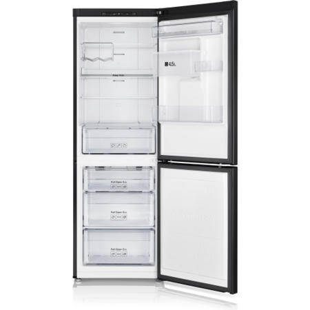 GRADE A3 - Heavy cosmetic damage - Samsung RB29FWRNDBC 1.78m Tall Freestanding Fridge Freezer With Water Dispenser - Gloss Black