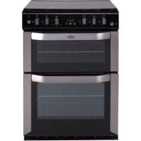 Belling FSG 60 TCLW 60cm Wide Double Cavity Gas Cooker With LED Minute Minder - Stainless Steel