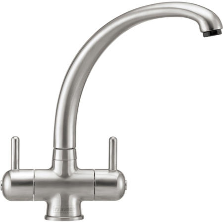 GRADE A2 - Minor Cosmetic Damage - Franke FZURSS Zurich Ceramic Disc Quarter Turn Tap - SilkSteel