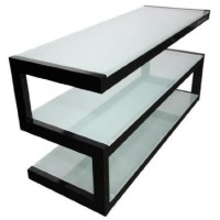 Norstone Esse Black and Frost TV Stand - Up to 37 Inch