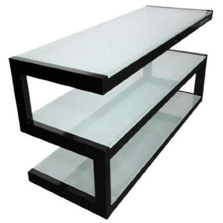 Norstone Esse Black and Frost TV Stand - Up to 37 Inch
