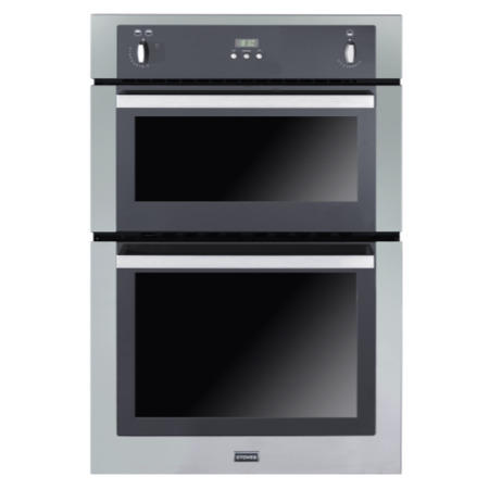 GRADE A2 - Light cosmetic damage - Stoves SGB900PS Gas Built In Double Oven - Stainless Steel