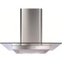 GRADE A1 - As new but box opened - CDA ECN62SS Flat Glass And Stainless Steel 60cm Wide Chimney Cooker Hood