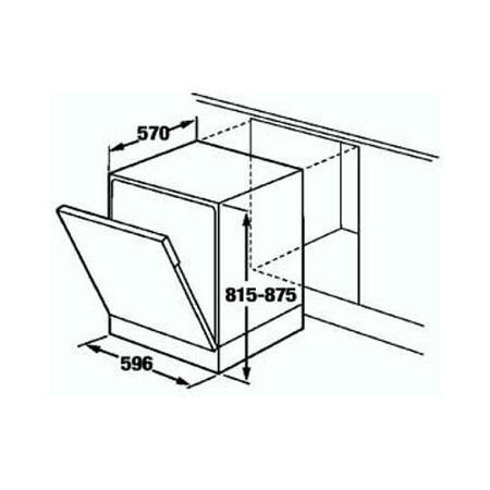 GRADE A2 - Light cosmetic damage - CDA WC370IN Intelligent Fully Integrated Dishwasher