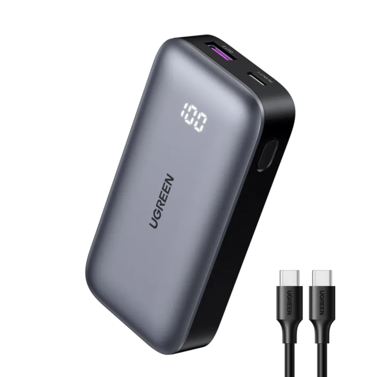 UGREEN Nexode 10000mAh Mini Quick Charging  30W Power Bank - Grey