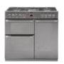 GRADE A1 - As new but box opened - Stoves Sterling 900DFT 90cm Dual Fuel Range Cooker - Stainless Steel