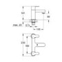Grohe BauEdge Deck Mounted Mixer Tap