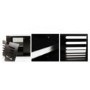 Optimum Coruna Cadiz Solid Oak Black Finish TV Cabinet - Up to 50 inch