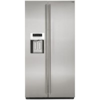 GRADE A3 - Heavy cosmetic damage - Maytag MNN20FCSI7/1 Premium American Fridge Freezer with Ice And Water Dispenser in Stainless Steel