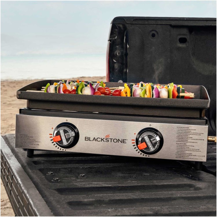 Blackstone 22 Inch 2 Burner Gas Tabletop Plancha Griddle