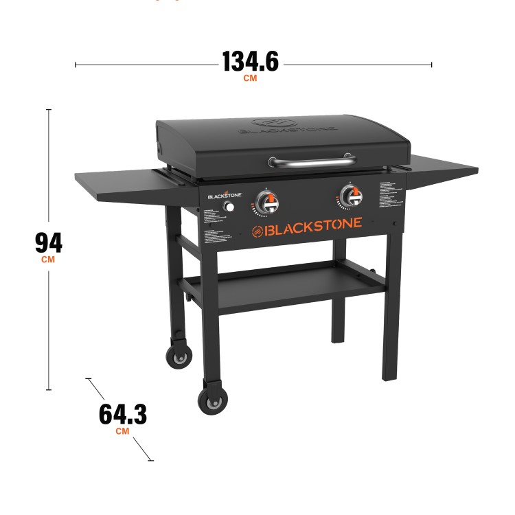 Blackstone 28 Inch 2 Burner Gas Plancha Griddle with Hood