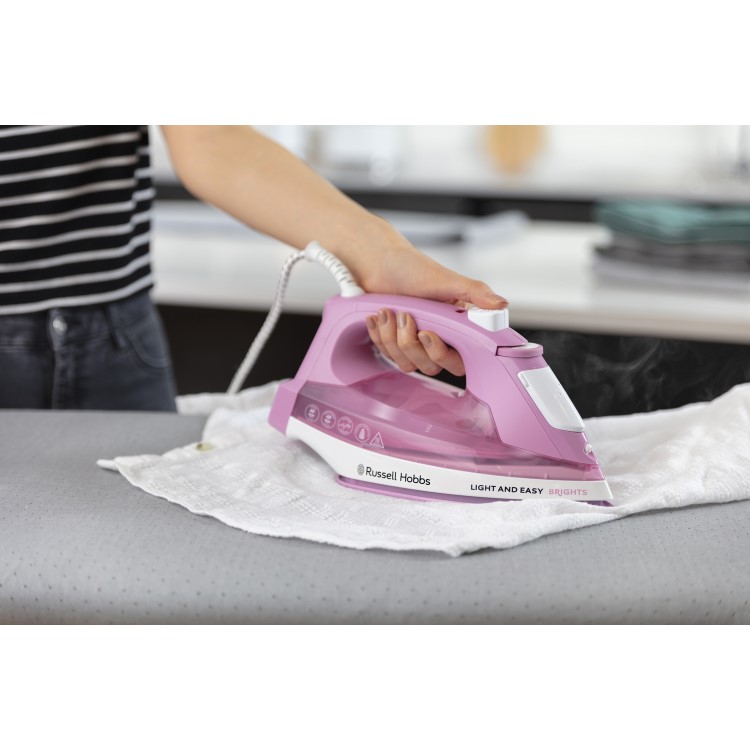 Russell Hobbs 25760 Light & Easy Brights 2400W Iron - Rose