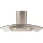 CDA 90cm Gas Range Cooker With Free Curved Glass Chimney Hood - Stainless Steel