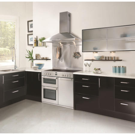 GRADE A1 - As new but box opened - Belling DB4 90DFT Professional 90cm Dual Fuel Range Cooker - Stainless Steel