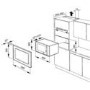 Smeg FME20EX3 850W Built-in Microwave With Grill - Stainless Steel