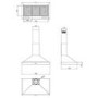 Belling CLASSIC 90CHIM 90cm Wide Chimney Cooker Hood Hot Jalapeno